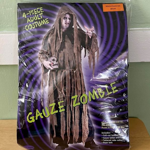 Halloween Costume - 4 Piece Adult GAUZE ZOMBIE - Picture 2 of 7